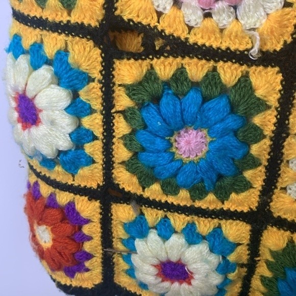 Handmade Granny Square Blanket - Picture 4 of 6